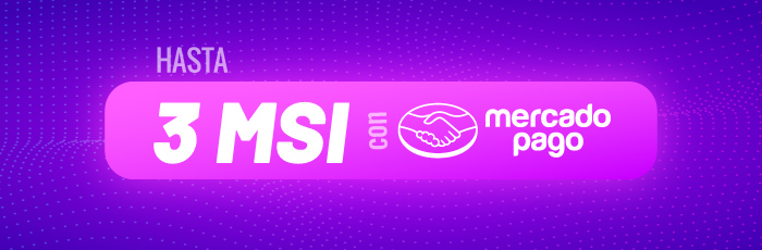 Hasta 3 MSI con Mercado Pago