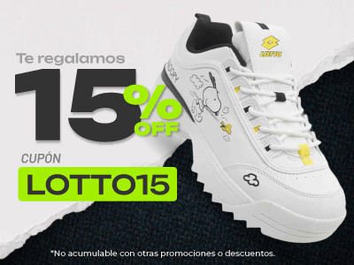Te regalamos 15% Off, usando el cupón: LOTTO15