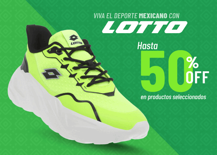 ¡Viva el deporte mexicano con Lotto Sport! Hasta 50% Off en producto seleccionados.