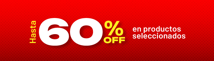 Hasta 60%OFF en productos seleccionados