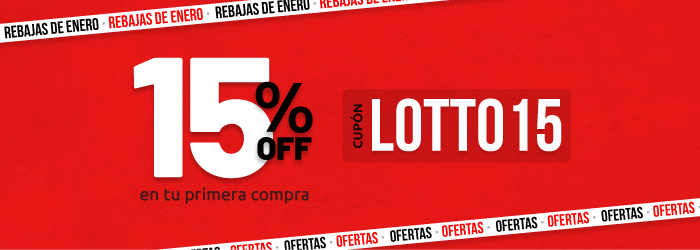 15% OFF en tu promera compra. CUPÓN: LOTTO15