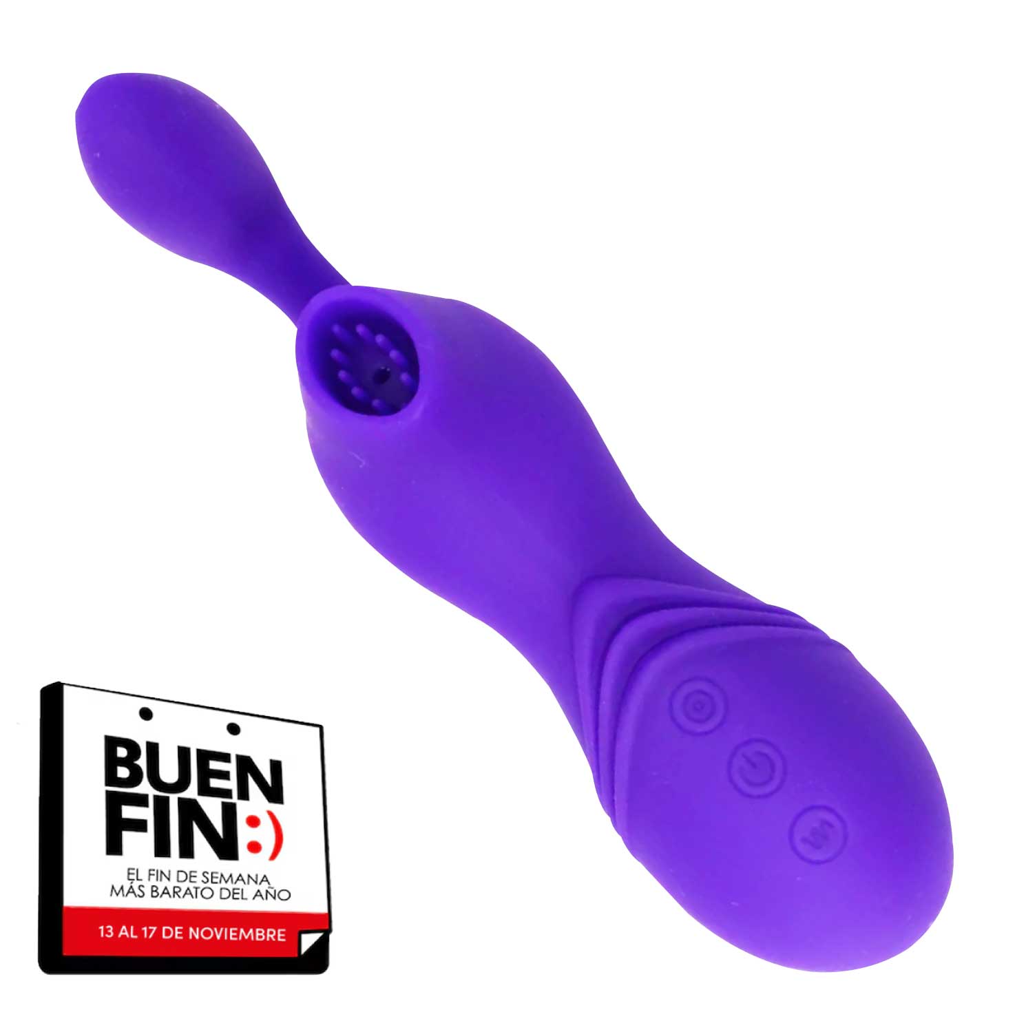 Vibrador con Succionador de Clitoris Recargable Infinitt