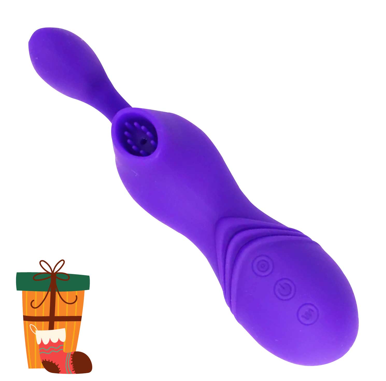 Vibrador con Succionador de Clitoris Recargable Infinitt
